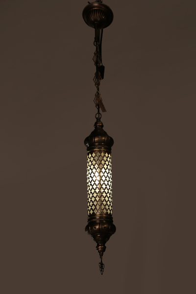 No1 Single Blown Glass Hanging Lamp